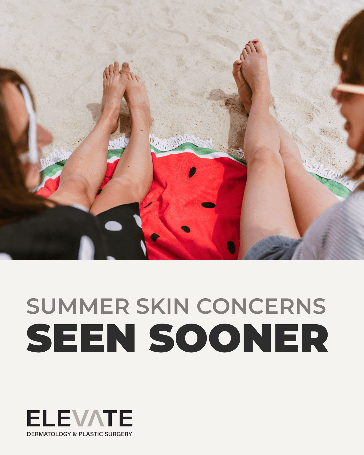 Elevate Dermatology seasonal campaign creative