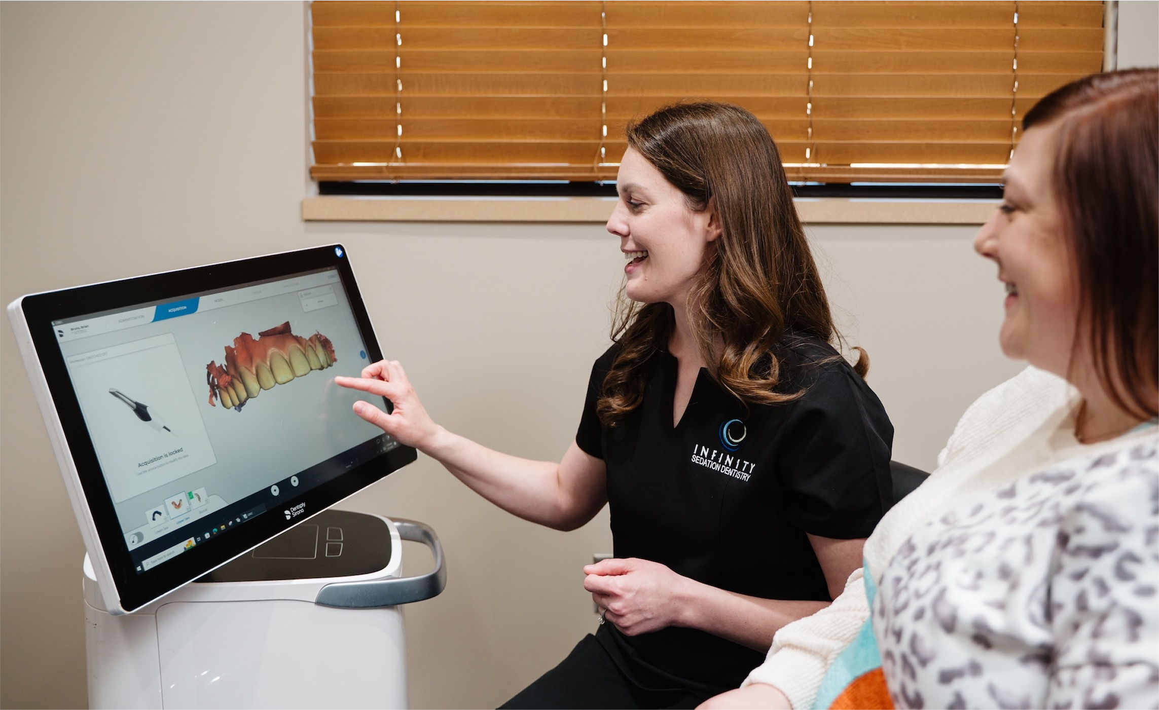 Infinity Sedation Dentistry brand campaign imagery