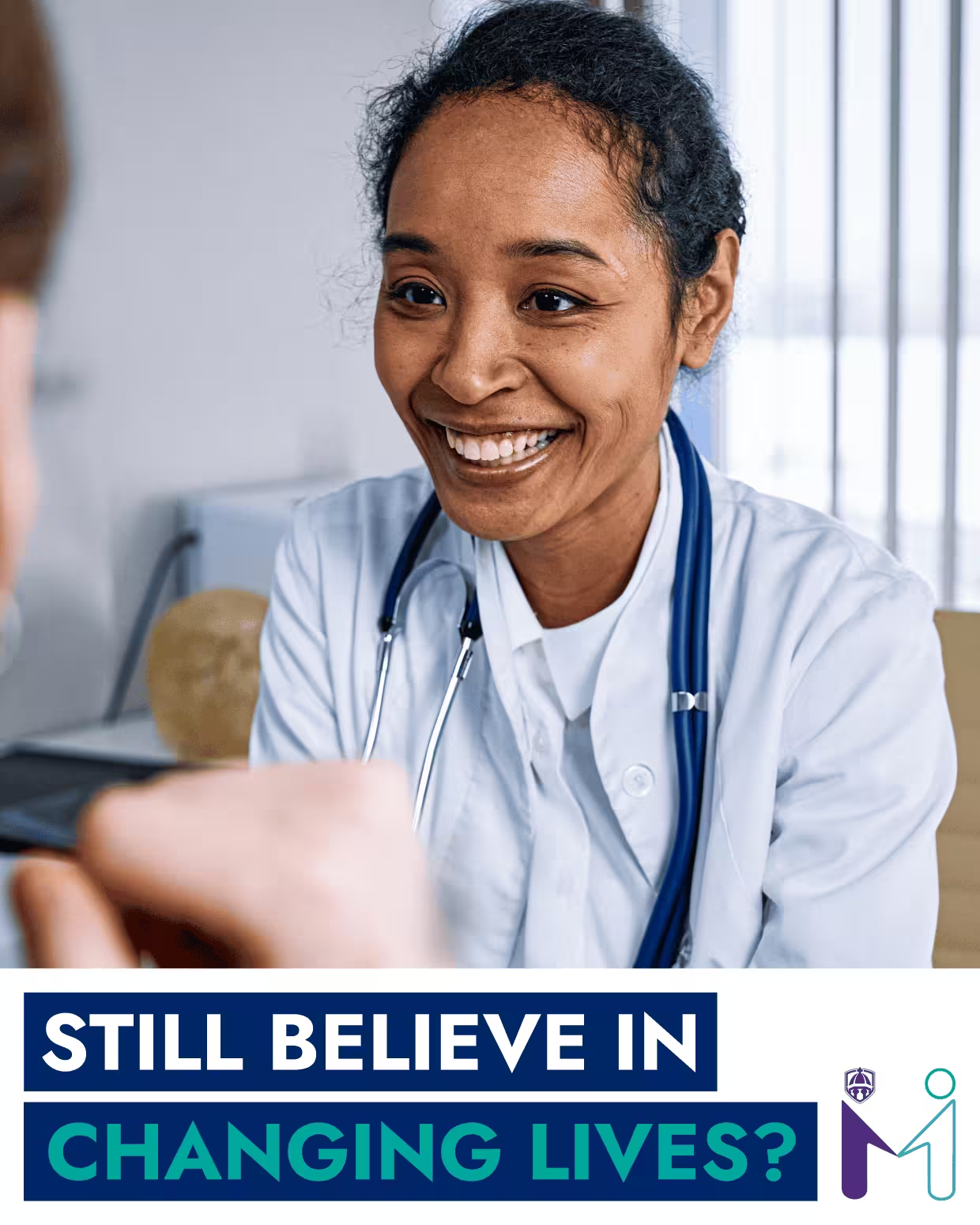 MedForce Health "Still believe in changing lives?" recruitment creative